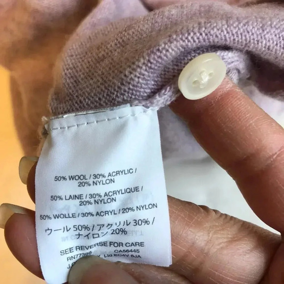 J.Crew Wool Blend Women V Neck Pullover Sweater Size M - Picture 4 of 9